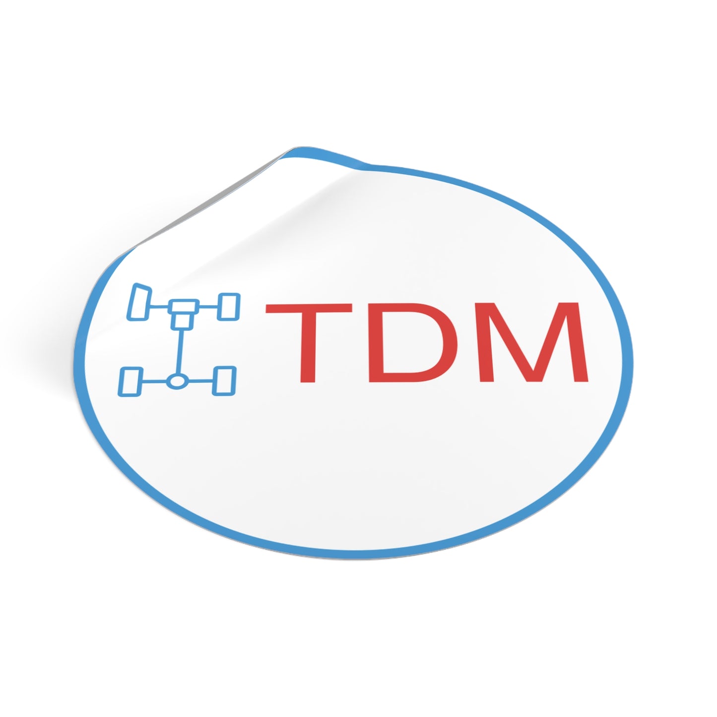 TDM Classic Round Vinyl Sticker