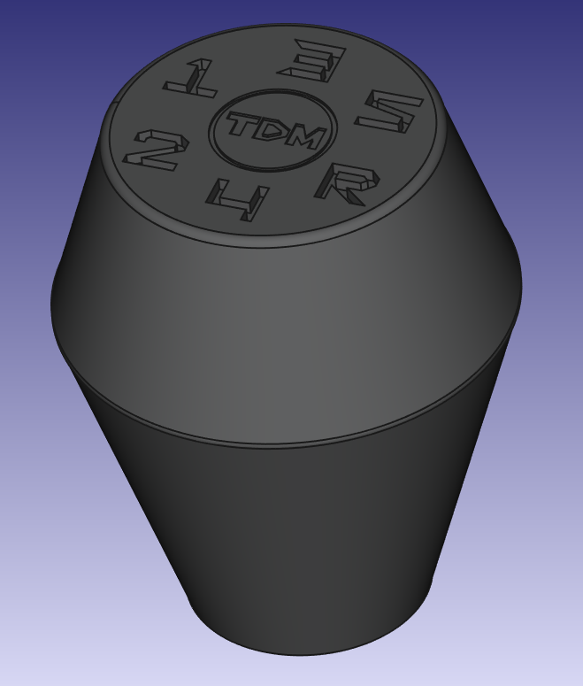 TDM 5-Speed Transmission Shift Knob