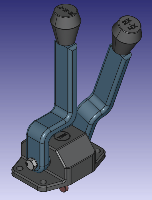 DualShift DS-03M Twin Sticks (Toyota RF1A 1979-1995) Single Case Top Shift (Manual Trans)